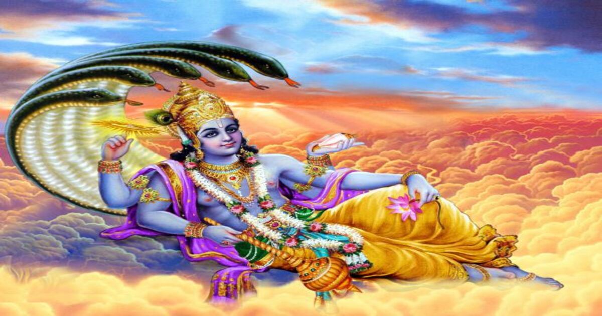 Worshiping Lord Vishnu