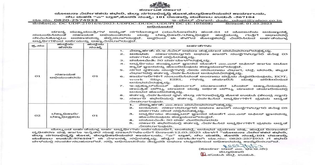 udupi job