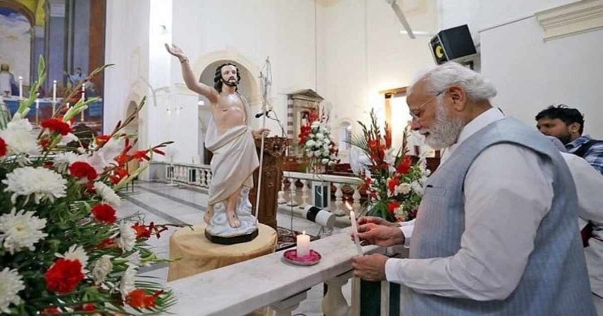 Modi visited church on Easter