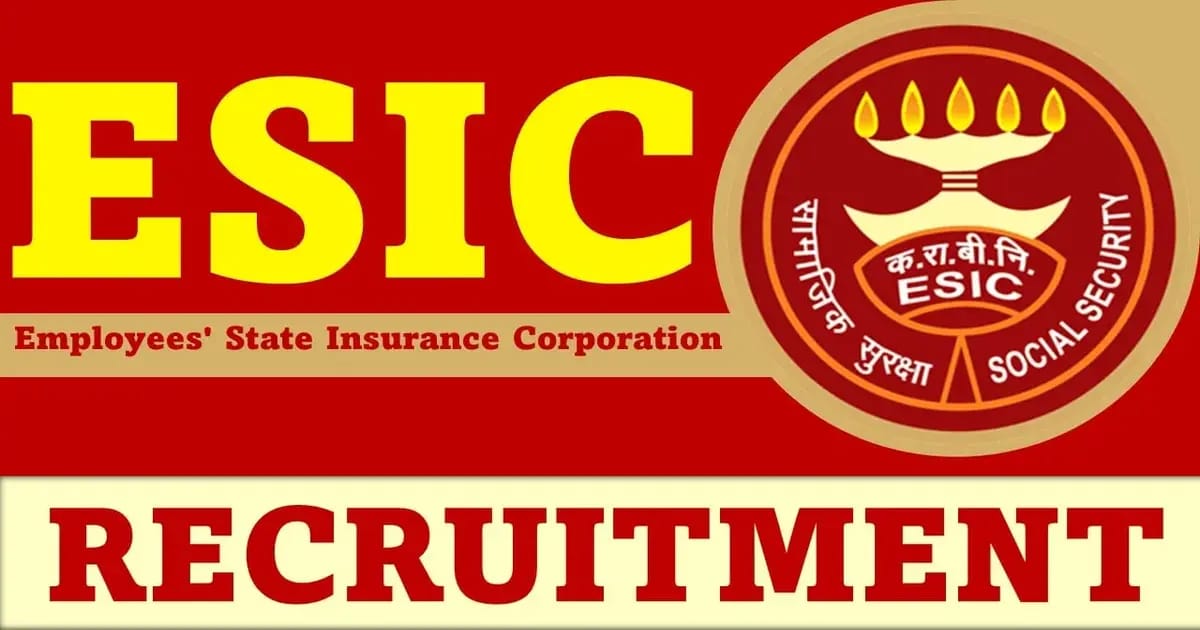 ESIC Recruitment 2023