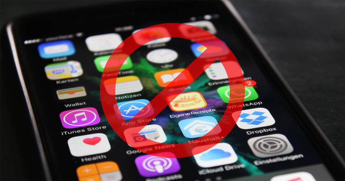 Mobile apps Ban