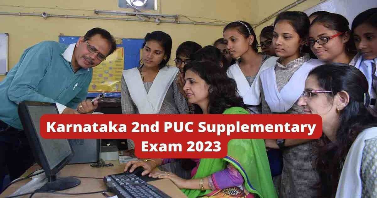 2nd PUC Supplementary Exam 2023 Schedule