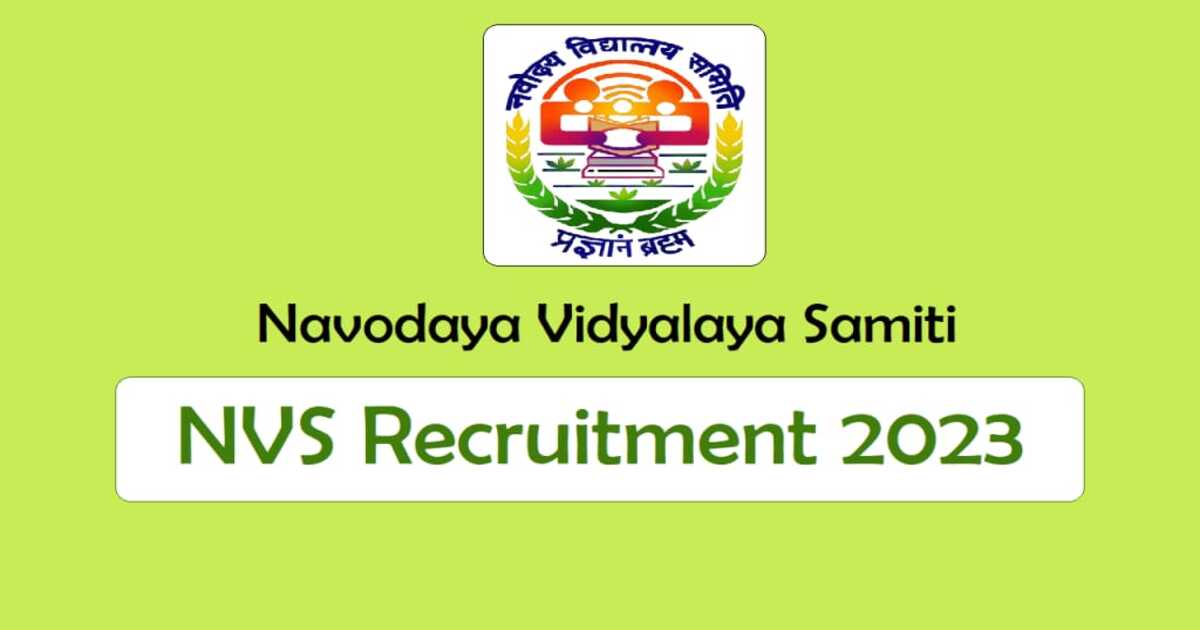 NVS Recruitment 2023