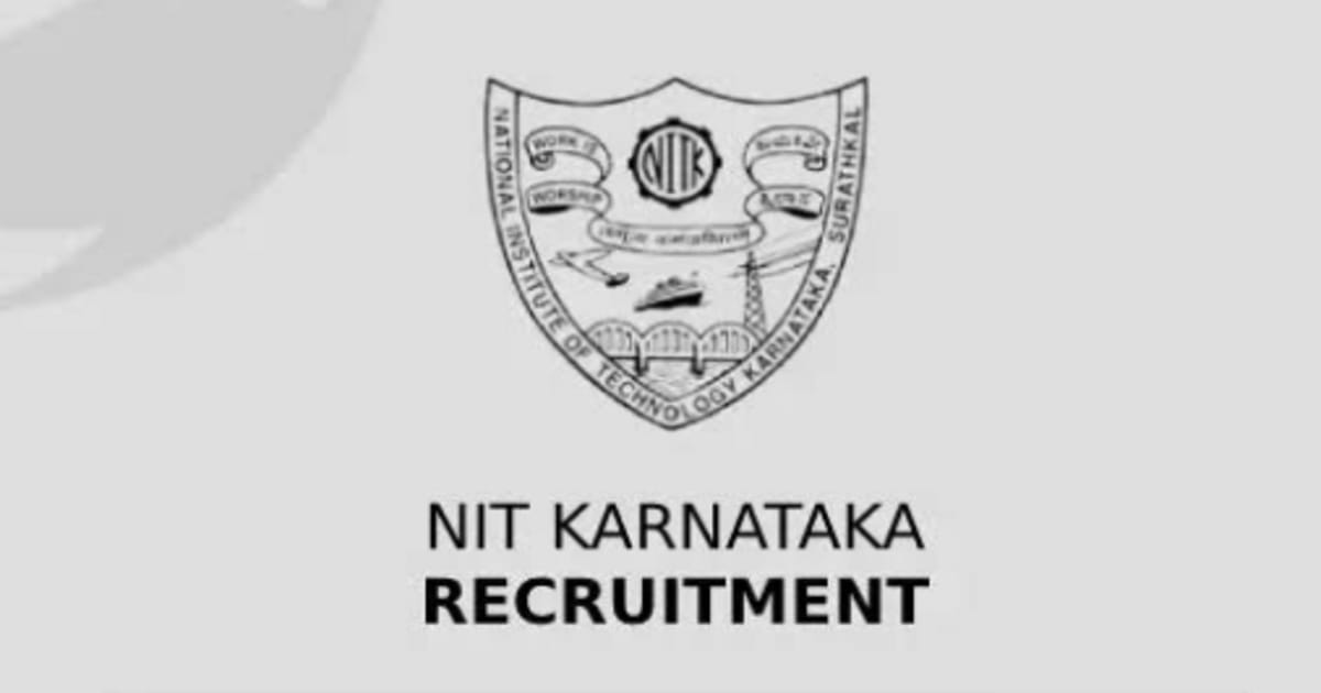 NIT Karnataka recruitment