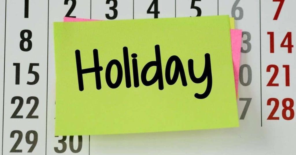 Bank Holidays In September