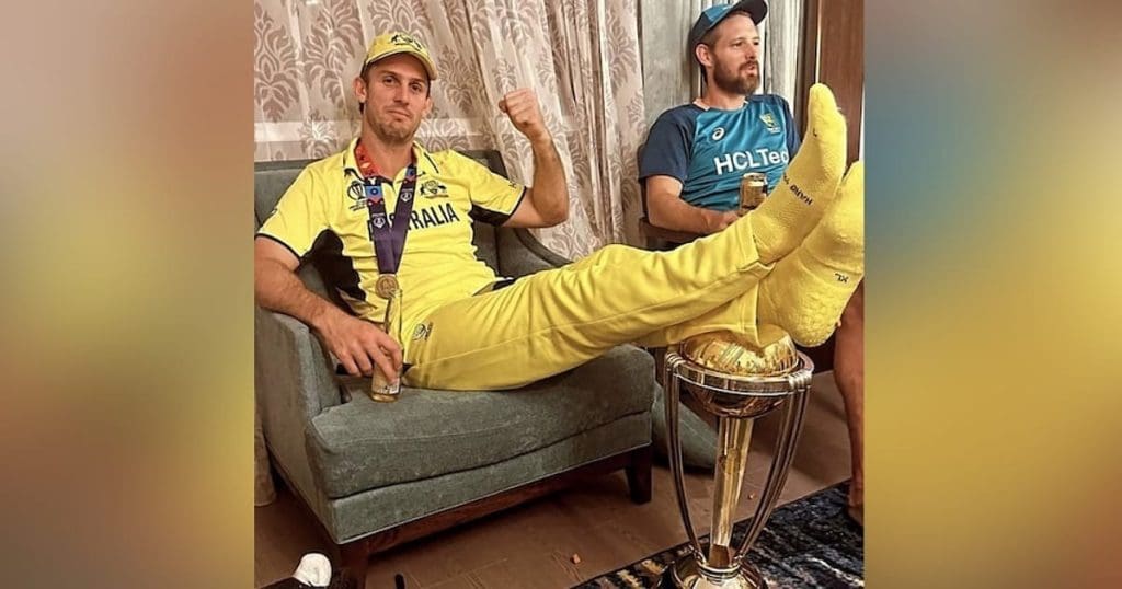 Mitchell Marsh World Cup Viral Photo