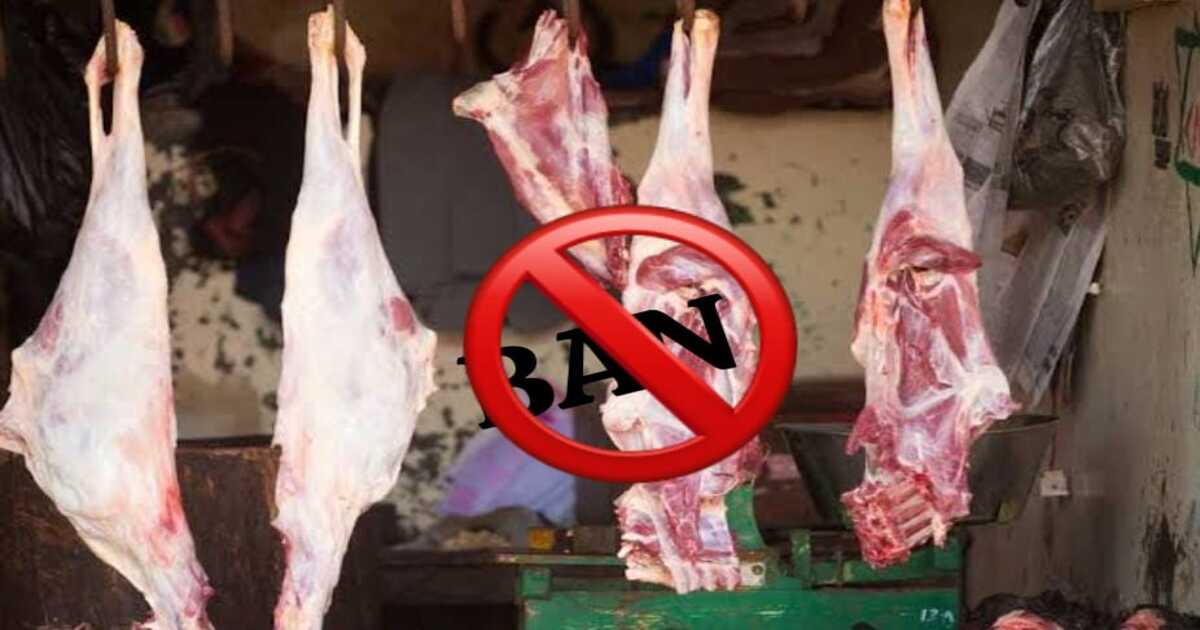 Bans sale of Meat