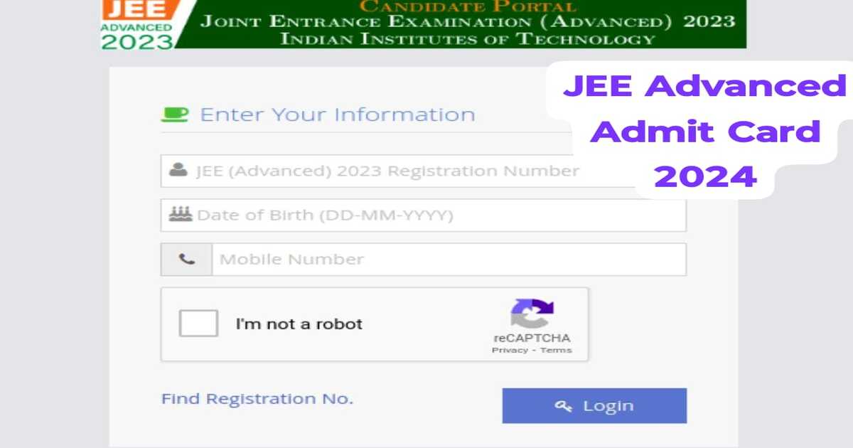 JEE Advanced 2024 Hall Ticket