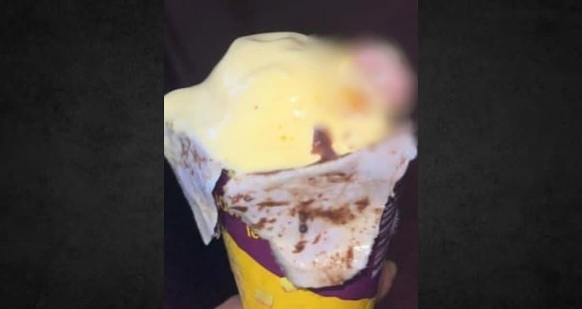 Human finger found in ice cream