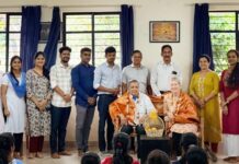 ಎಸ್.ಡಿ.ಎಂ. ಕಲಾ ಕೇಂದ್ರಕ್ಕೆ ಅಮೇರಿಕಾ ಹೃದ್ರೋಗ ತಜ್ಞ ಡಾ. ರಾಮಯ್ಯ ಗೌಡ ದಂಪತಿ ಭೇಟಿ, ಒಂದು ಲಕ್ಷ ರೂ. ದೇಣಿಗೆ